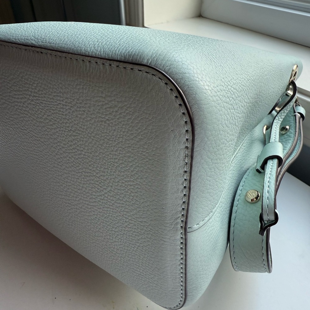 99% New Kate Spade Elegant Light Blue Bucket Handbag - Picture 5 of 8